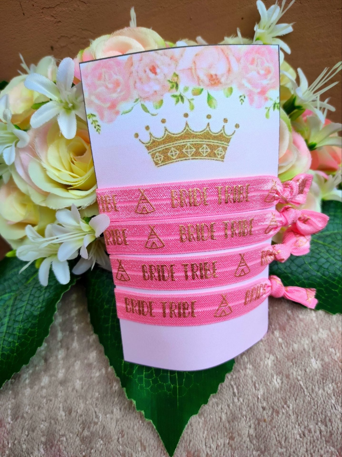 Leánybúcsú egyen karkötő rózsaszín